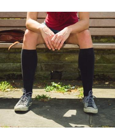 Shop Asudaro Medium-High Compression Stockings - 6 Pairs Fashionable Support Socks for Women - Perfect for Outdoor Activities & Running - Skin Color & Black Exposed Finger - Size L-XL - Buy Online on GoSupps.com