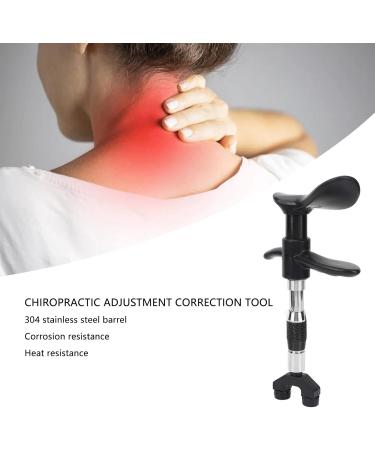 10-Speed Manual Massage Spine Tool with 4 Heads - Chiropractic Adjuster for Joint Relief - Black Fabric Bag Included - International Shipping Available - Buy Online on GoSupps.com