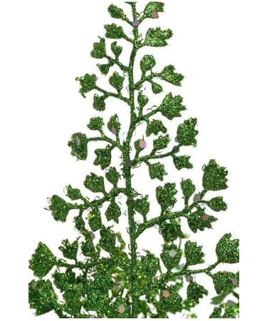 Regency International 18" Glitter Sequin Artificial Maiden Hair Spray in Green Christmas Decorative Spray Holiday Decorating Floral Arrangement - Buy Online on GoSupps.com