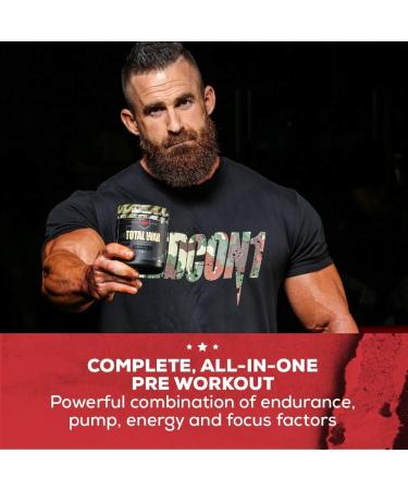 REDCON1 Total War Preworkout - 320mg Caffeine Beta Alanine Amino Acids for Energy & Endurance - Rocket Bomb Flavor (30 Servings) - Shop Internationally - Buy Online on GoSupps.com