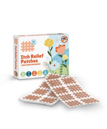 CrossLinq Itch Relief Patch | Drug-Free Natural Itch Relief for The Whole Family | 64 Itch Patches | Insect Bite Patch for Mosquitos Ticks Midges Sandflies | Bite Relief Stickers Instant Effect