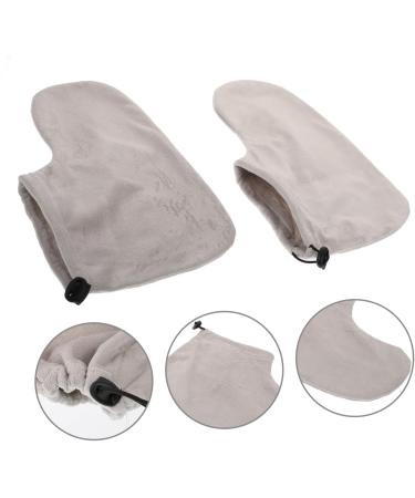 FRCOLOR 1 Pair Wax Therapy Warm Foot Cover Wax Work Cotton Mittens Fir Paraffin Wax Gloves Foot Skin Care Paraffin Wax Bath Liners Paraffin Wax Booties Feet Care Skull Stationary Spa Plush 28X20X0.9CM Grey - Buy Online on GoSupps.com