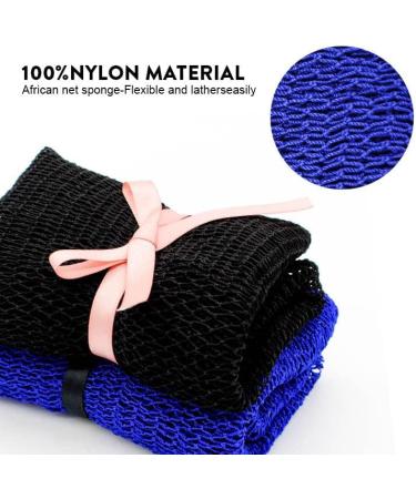 African Net Long Bath Sponge for Exfoliating and Skin Smoothing - Golden Brown - Buy Online on GoSupps.com