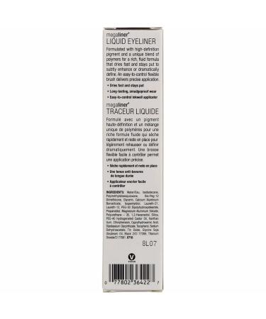 Wet n Wild MegaLiner Metallic Liquid Eyeliner Cosmic Black - Vibrant 0.12 fl oz - Buy Online on GoSupps.com