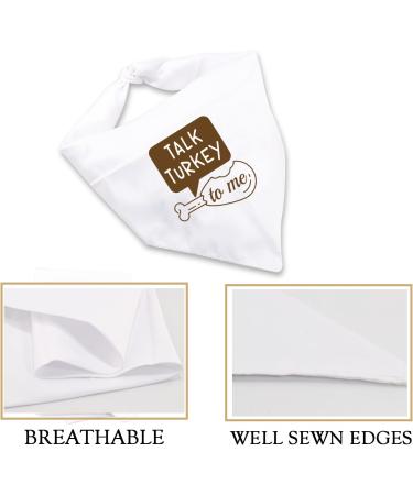 JXGZSO 1 Piece Cute Fall Dog Bandana Talk Turkey to Me Funny Thanksgiving Dog Bandana (Talk Turkey D CA) - Buy Online on GoSupps.com