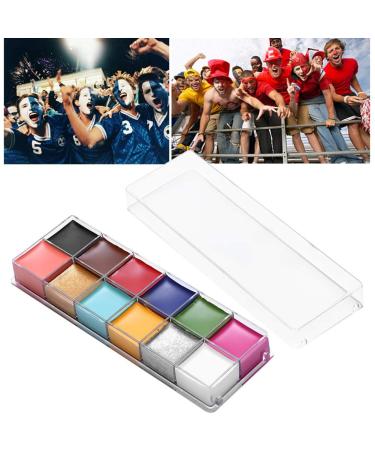12 Colors Non-Toxic Face & Body Paint - Long-Lasting Makeup for All Skin Types | International Shipping - Buy Online on GoSupps.com