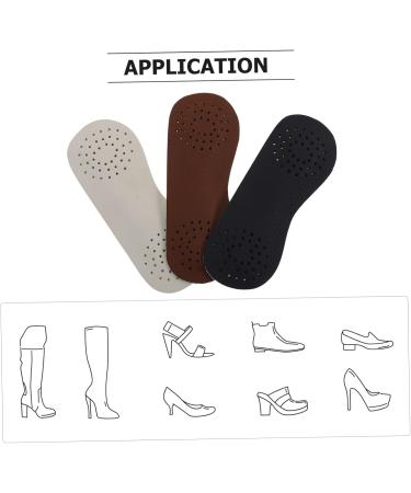 3 Pairs Non-Slip Heel Stickers | Shoe Heel Pads & Cushions for Loose Heels - High Grip Leather Inserts - Buy Online on GoSupps.com