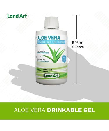 Pure Aloe Vera Drinkable Gel Unflavoured 500mL - Cold-Processed from Organic Fresh Leaves - for Heartburn Relief - Acid Reflux - Made In Canada 500 ml (Pack of 1) - Buy Online on GoSupps.com