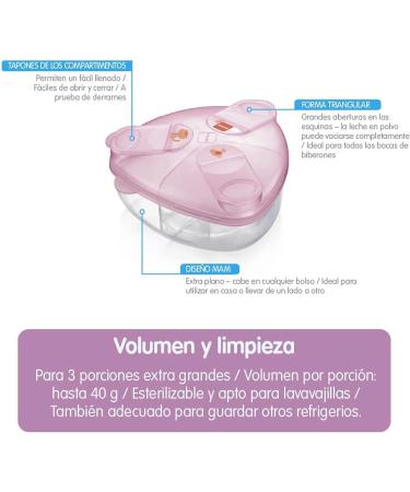 MAM A142 Milk Powder Dispenser Box - Pink - Buy Online on GoSupps.com