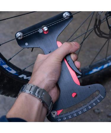 PURATEN Bicycle Spoke Tension Meter | Mountain & Road Bike Rim Adjustment Tool - Black - Buy Online on GoSupps.com