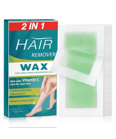Waxing Strips, 40 Strips Body Wax Strips Hair Removal for Women & Men, Instantly Acting on Underarms Arms & Legs 40 Count (Pack of 1)
