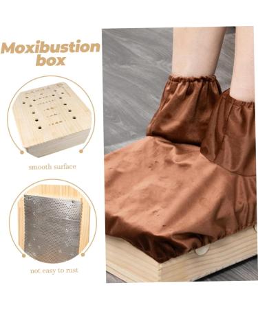 Buy Healvian Moxibustion Box - Safe Therapy Tool Holder for Moxa Gel Metal Burner & Pedicure - Solid Wood Design - Buy Online on GoSupps.com