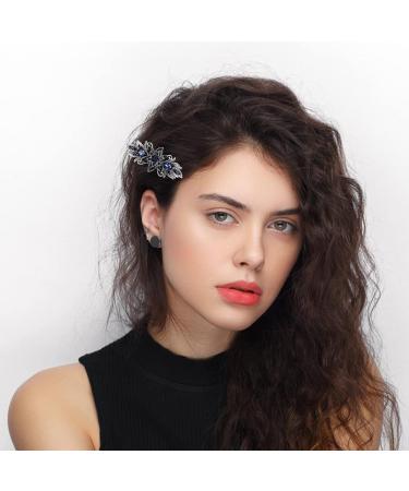 Jodsen Retro Vintage Metal French Barrette with Rhinestone & Pearl - Bridal Wedding Hairpins for Women - Style C - Buy Online on GoSupps.com