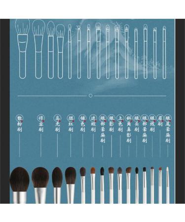 DFHBFG 15-Piece Makeup Brush Set - Loose Powder Blush & Eyeshadow Brushes for Flawless Application - Buy Online on GoSupps.com