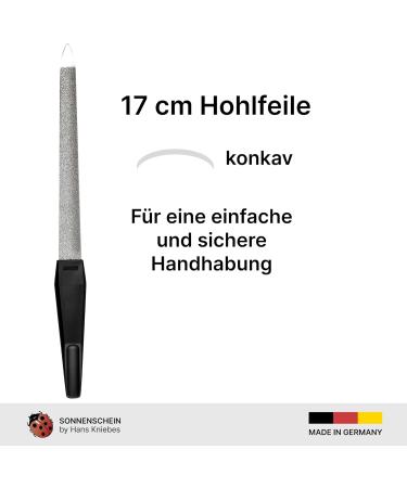 SONNENSCHEIN by Hans Kniebes Set of 5 Sapphire Nail Files Coarse/Fine for Manicure and Pedicure Black - Buy Online on GoSupps.com