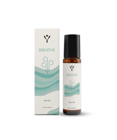 Breathe Essential Oil Roll On for Breathing Aromatherapy Essential Oils Roller Blend with Eucalyptus & Peppermint for Sinus and Airway Support Daily Aromatherapy Use Breathe (Peppermint Eucalyptus Tea Tree)