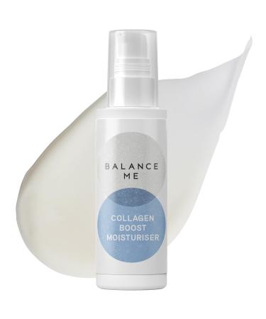 Balance Me Collagen Boost Moisturiser Smooth and Rejuvenate Face & Neck Anti-Ageing Cream For All Skin Types Peptides & Hyaluronic Acid 99.9% Natural Vegan/Cruelty Free MadeInUK 1.7 Fl Oz 1.76 Ounce (Pack of 1)