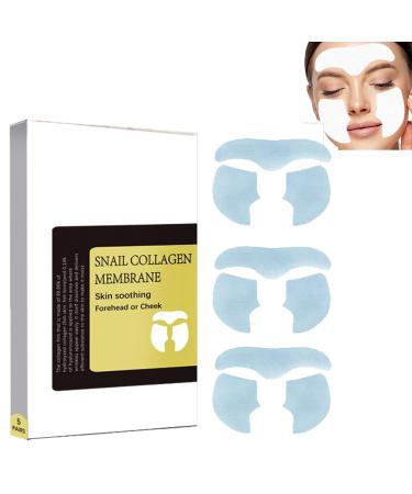 Snail Collagen Anti-Aging Face Masks Forehead Wrinkle Patches Snail Wrinkle Patches Face & Forehead Wrinkle Patches Anti Wrinkle Facial Patches to Smooth Eye Mouth Forehead Wrinkles