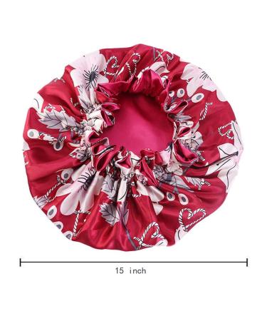 Large Double Layer Satin Bonnet Cap for Curly Hair Women - Hair Wrap for Sleeping - Buy Online on GoSupps.com
