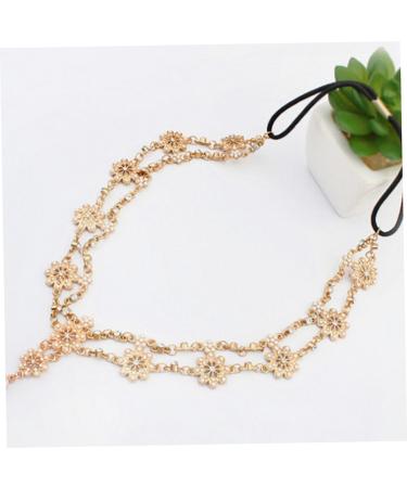Beatifufu Rhinestone Elastic Headband Hair Bands for Womens Hair Gypsy Forehead Chain Hair Jewels for Women Elastic Headbands for Women Elastic Rhinestone Headwear Bridal Head Alloy Material - Buy Online on GoSupps.com