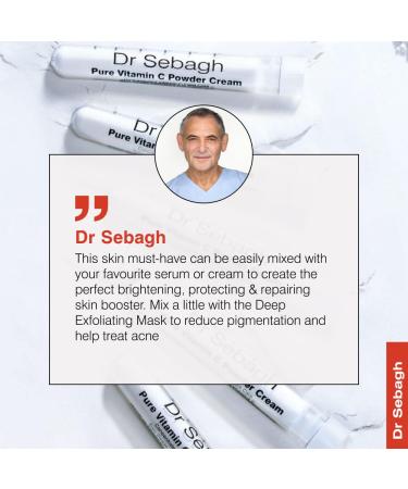 Dr Sebagh - Vitamin C Powder Cream CLINICALLY PROVEN RADIANCE - Vitamin C Cream for Face - Glow Boosting Skincare - Vitamin C Cream for Dark Spots Eye Face & Acne - (0.07 Oz 1 Pack) - Buy Online on GoSupps.com