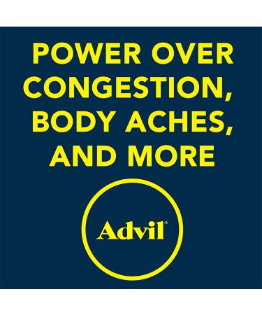 Advil Sinus Congestion & Pain Relief - 50 Count (Pack of 1) | Ibuprofen & Phenylephrine HCl | Fever Reducer - Buy Online on GoSupps.com