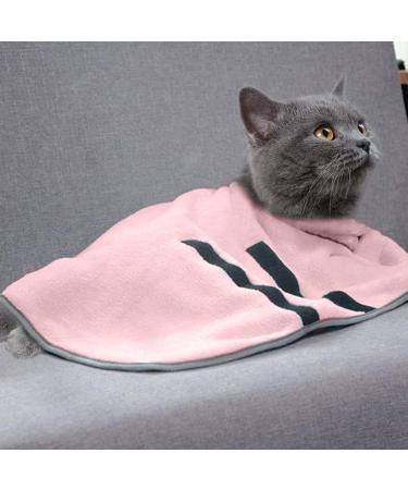 Fast-Drying Microfiber Dog Towel - Soft Bathing Accessories for Small & Medium Dogs & Cats (M Pink) | Befitery - Buy Online on GoSupps.com