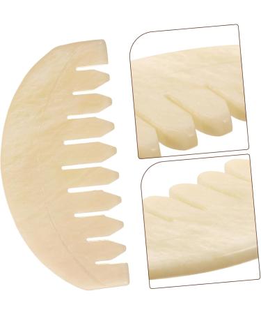 Goohochy Jade Kamm | Multifunctional Head & Face Massage Comb | Gua Sha Massager Tool for Body & Scalp Vintage Design - Buy Online on GoSupps.com