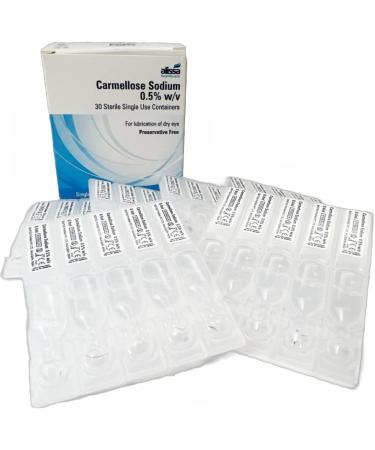 Alissa Carmellose Sodium Eye Drops 0.5% - 30 x 0.4ml Preservative-Free Lubricant - Buy Online on GoSupps.com