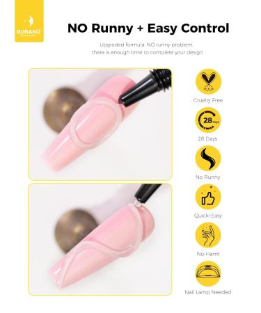 Buy BURANO 3D Clear Nail Sculpting Gel - 15G Nail Glue for Art Designs Clear Molding Gel for Sculpture & Decoration - Fast International Shipping - Buy Online on GoSupps.com