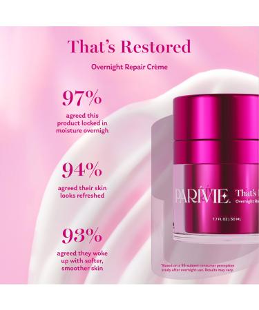 Parivie That s Restored Overnight Repair Cr me Omega-Rich Night Cream with inPHinite Youth Technology & Night Care Complex Replenish moisture overnight 1.7 fl oz - Buy Online on GoSupps.com
