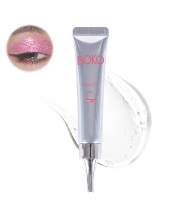 BOKO Cosmetic Glitter Glue Professional Makeup Skin Glue for Hair Face Body Glitter Body Glue for Long-Lasting and Concentrated Glitter Holding Glitter Primer for Loose Fine and Chunky Glitter