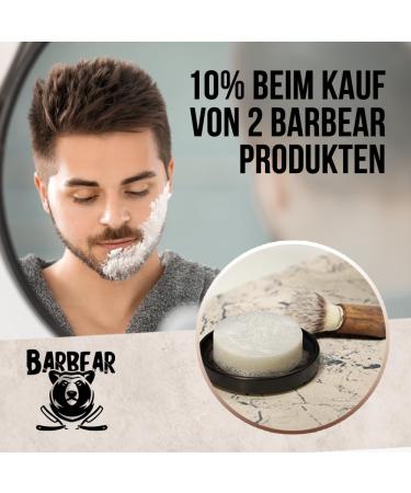 Barbear Shaving Soap de Luxe 100g | Vegan Razor Cream Alternative | Handmade Aloe Vera Foam | International Shipping - Buy Online on GoSupps.com
