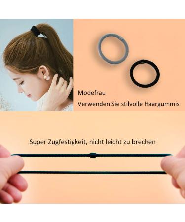 50 Super Elastic Hair Ties for Thick Curly Hair - Durable Ponytail Holders for Girls - International Shipping Available - Buy Online on GoSupps.com