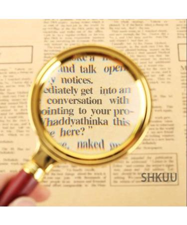 80mm Glass Lens 10X Large Handheld loupe Magnifier for Reading Jewelry Craft Work with a Lens Cloth Better Life - Buy Online on GoSupps.com