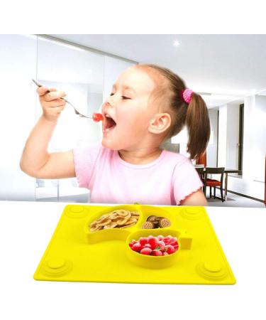 SILIVO Upgraded Silicone Non-Slip Baby Placemat with Suction Cups - Lemon Yellow Duck | For Infants, Toddlers, and Kids - Buy Online on GoSupps.com
