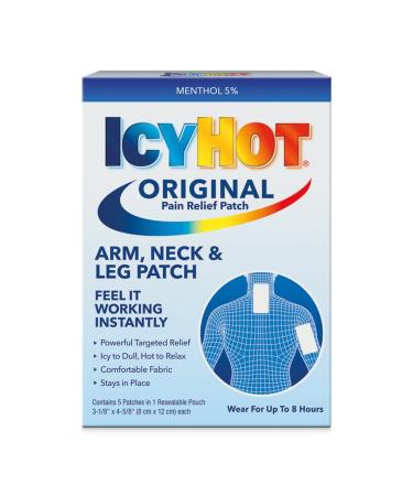 Icy Hot Medicated Patch 5 Patches each (Value Pack of 4)