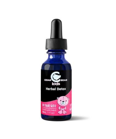 Cedar Bear Herbal Detox for Kids is a Liquid Herbal Supplement That Helps The Immune System & Protects Organs That are Often affected 1 fl oz / 30 ml 1 Fl Oz (Pack of 1)