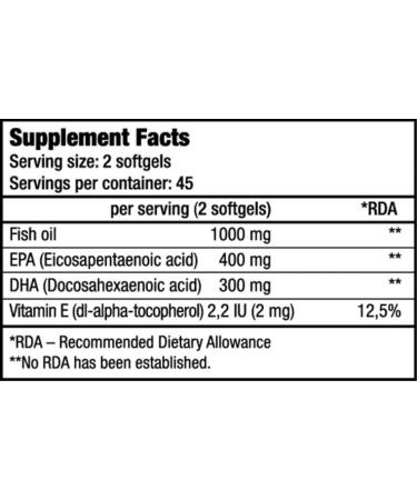 Biotech USA Mega Omega 3 90 capsules box 5 pieces - Buy Online on GoSupps.com