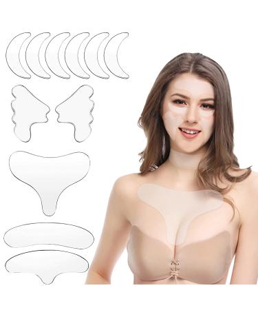 Utapossin Facial Patches - Reusable Silicone Anti-Aging Anti-Fold Pads for Face & Neck | 11 Pieces - Buy Online on GoSupps.com