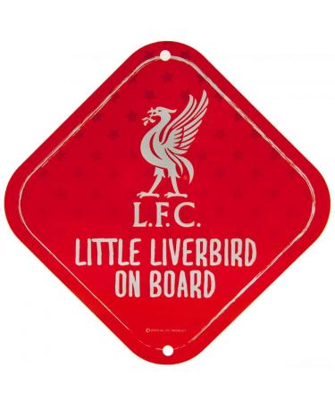 Liverpool Football Club Little Liverbird on Board Car Sign Baby Child Crest Badge Unity size red/excursion single -colored (GetaWay Solids)