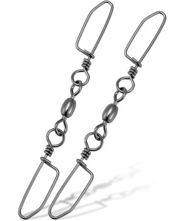 Dr.Fish 20 Pack High Strength Double Snap Swivels - Rust Resistant Stainless Steel Barrel Swivels for Saltwater Fishing - Trolling Planer Board Line Release Clips - Buy Online on GoSupps.com