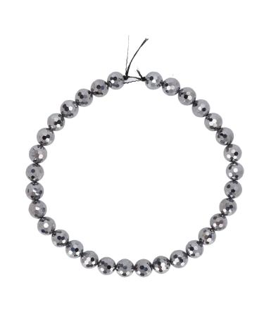 Verdant Touch Pearl Strand Terahertz Pearl Strand Long Natural Stone Necklace Semi-Finished Round Loose Beads 20"