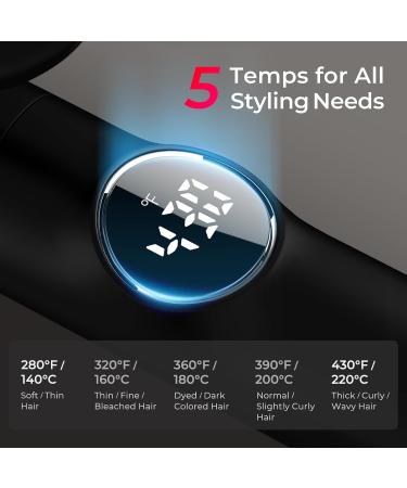 TYMO Curling Iron Set - 3 in 1 Professional Ionic Hair Curler with 5 Temp Settings Dual Voltage & Fast Heating for Defined Curls & Beach Waves - Travel Friendly Black - Buy Online on GoSupps.com