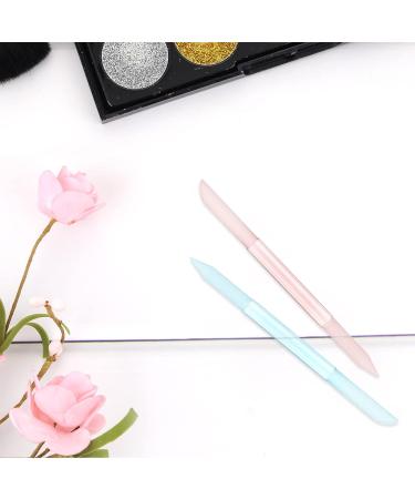Sibba Glass Cuticle Pusher & Remover Set | Double Sided Trimmer Stick for Manicure | Professional Precision Nail Salon Tool | Blue & Pink - Buy Online on GoSupps.com