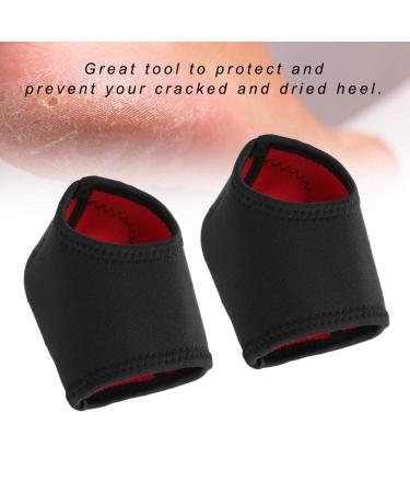 Heel Support SOK - 2 Pieces Silicone & Neoprene Heel Spur Bandage | Unisex Anti-Tear Protection Wrap for Pain Relief - Buy Online on GoSupps.com