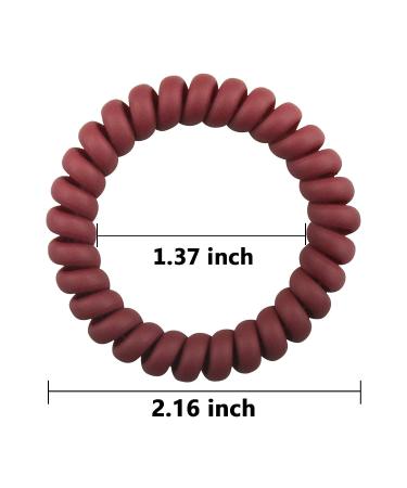 10 Pack Spiral Hair Ties - Coil Hair Ties for All Hair Types - Phone Cord Hair Rings - Ponytail Holders in 10 Colors - Buy Online on GoSupps.com