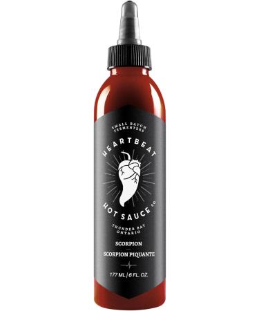 Heartbeat Hot Sauce - Scorpion 177ml - Small Batch & Handmade Vegan Gluten Free Preservative Free Featured on Hot Ones Season 13 (3 pack) 177 ml (Pack of 3) - Buy Online on GoSupps.com