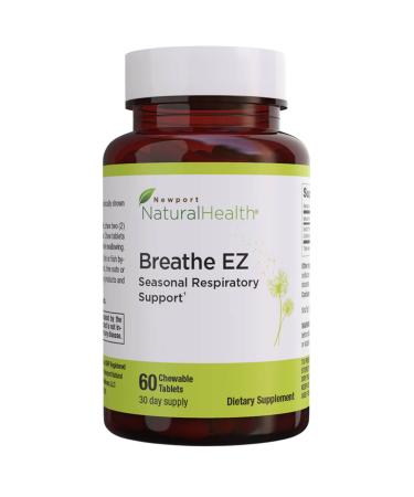 Breathe EZ: Banish Seasonal Respiratory Symptoms Seasonal Symptoms Support Allergy Season Relief Supplement Itchy Eyes Watery Eyes Sneezing Nasal Congestion - by Newport Natural Health
