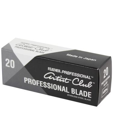 Feather Artist Club Pro Razor Blades 20 Count - Pack of 1 | Premium Quality - Buy Online on GoSupps.com